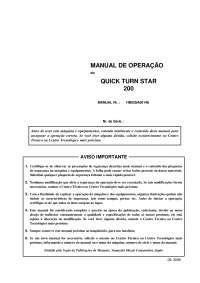 Manual de Operação QTS 200 